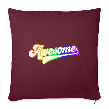 Fierté LGBTQ géniale | Faire preuve de fierté et de diversité - Housse de coussin décorative 45 x 45 cm - bordeaux - Devant