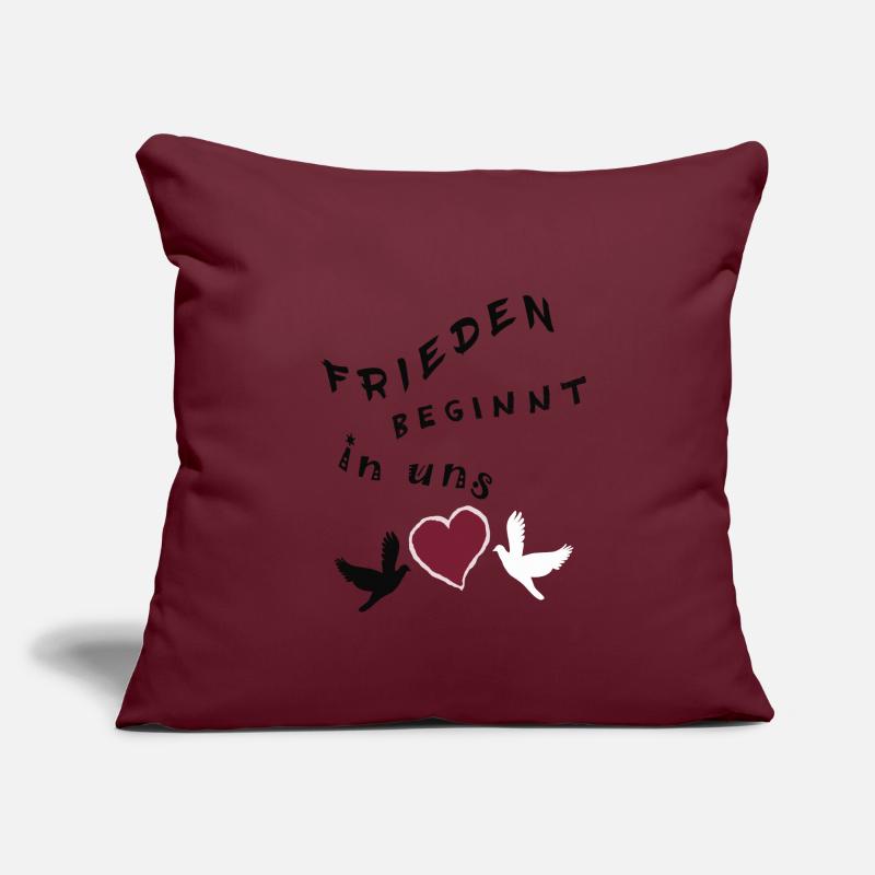 Frieden beginnt in uns Sofakissenbezug 45 x 45 cm