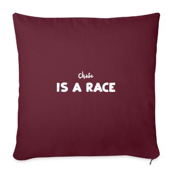 Chase Is A Race - Course - Housse de coussin décorative 45 x 45 cm - bordeaux - Devant