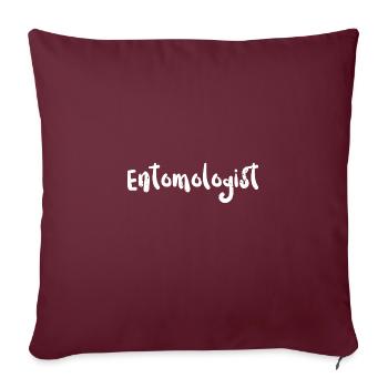 Entomologiste - Science - Housse de coussin décorative 45 x 45 cm - bordeaux - Devant