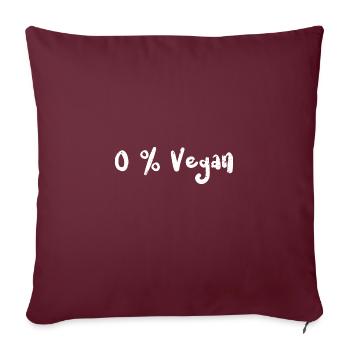 0 % Vegan - BBQ - Housse de coussin décorative 45 x 45 cm - bordeaux - Devant