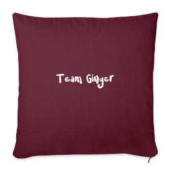 Team Ginger - Saint-Patrick - Housse de coussin décorative 45 x 45 cm - bordeaux - Devant