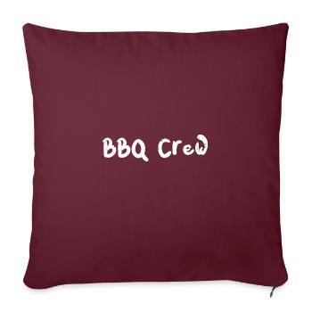 Équipe BBQ - BBQ - Housse de coussin décorative 45 x 45 cm - bordeaux - Devant