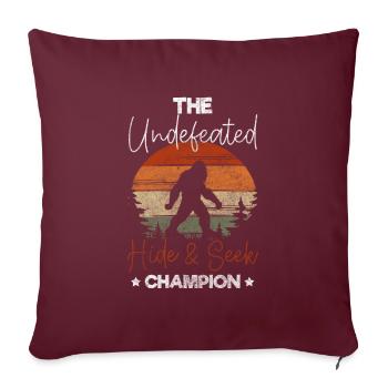 Horreur effrayante effrayante mignonne - Housse de coussin décorative 45 x 45 cm - bordeaux - Devant