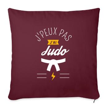 J Peux Pas J Ai Judo - Housse de coussin décorative 45 x 45 cm - bordeaux - Devant