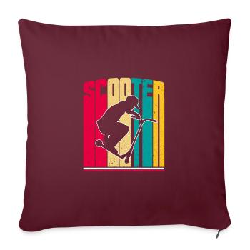 Cascadeurs de cascadeur vintage - Housse de coussin décorative 45 x 45 cm - bordeaux - Devant
