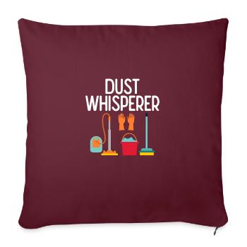 Dust Whisperer Housekeepers Maid Services - Housse de coussin décorative 45 x 45 cm - bordeaux - Devant