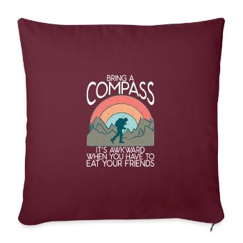 Apportez Compass Il est maladroit lorsque vous - Housse de coussin décorative 45 x 45 cm - bordeaux - Devant