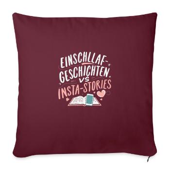 Muttertag Mama Geburtstag Baby Ankündigung Lustig - Sofakissenbezug 45 x 45 cm - Burgunderrot - Vorne