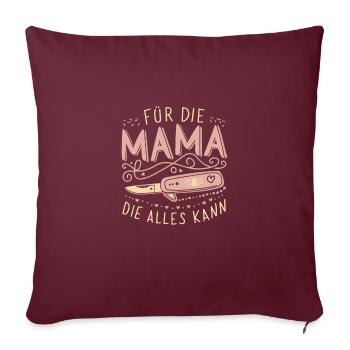Mama Muttertag Geburtstag Beste Mütter Weihnachten - Sofakissenbezug 45 x 45 cm - Burgunderrot - Vorne