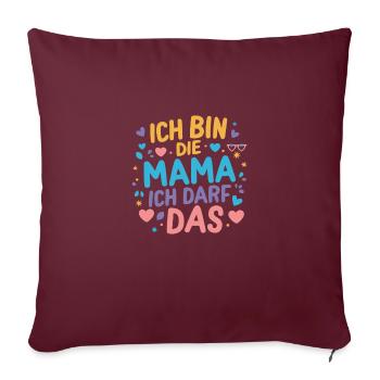 Mama Muttertag Geschenk Beste Mama Baby - Sofakissenbezug 45 x 45 cm - Burgunderrot - Vorne