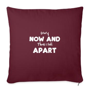 De temps en temps, je m’effondre - Housse de coussin décorative 45 x 45 cm - bordeaux - Devant