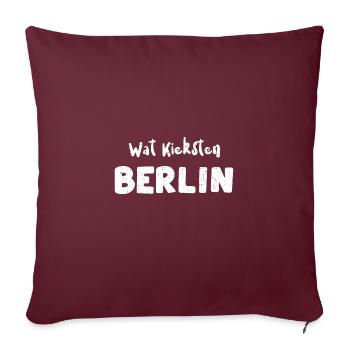 Wat Kieksten Berlin - Berlin - Sofakissenbezug 45 x 45 cm - Burgunderrot - Vorne