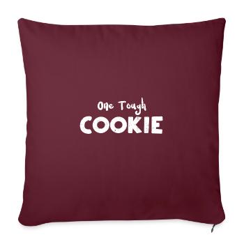 One Tough Cookie - Cookie - Sofakissenbezug 45 x 45 cm - Burgunderrot - Vorne