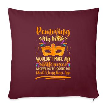 Verkleidung Party Parade Unbekannt - Sofakissenbezug 45 x 45 cm - Burgunderrot - Vorne
