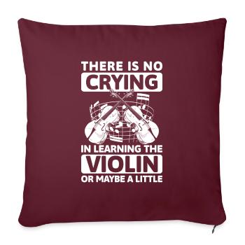 Musicien, Instrument, Classique - Housse de coussin décorative 45 x 45 cm - bordeaux - Devant