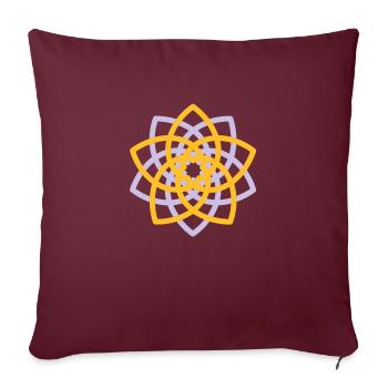 Venus Flower, Vector - FLOWER OF LOVE, symbol of - Housse de coussin décorative 45 x 45 cm - bordeaux - Devant