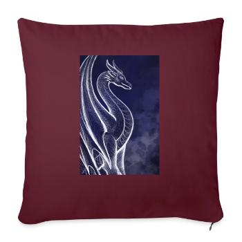 Dragon - Sofakissenbezug 45 x 45 cm - Burgunderrot - Vorne
