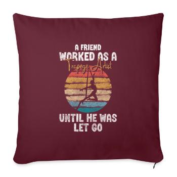 Sarcasme de l’acteur de la tente du Manège - Housse de coussin décorative 45 x 45 cm - bordeaux - Devant