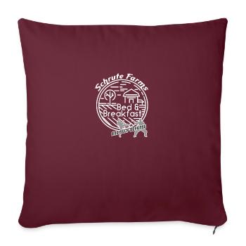 BnB et autodéfense - Housse de coussin décorative 45 x 45 cm - bordeaux - Devant