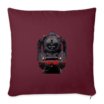 Dampflok 50 3501 - Sofakissenbezug 45 x 45 cm - Burgunderrot - Vorne