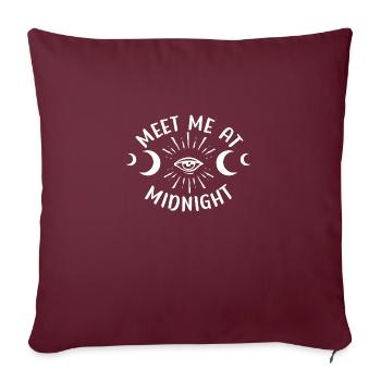 Rencontrez-moi à minuit Sorcière céleste - Housse de coussin décorative 45 x 45 cm - bordeaux - Devant