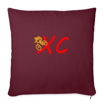 Cross Country XC - Sofakissenbezug 45 x 45 cm - Burgunderrot - Vorne