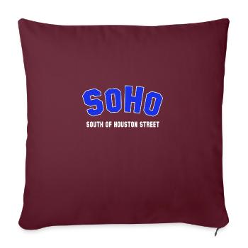 SOHO New York City Athletic SoHo - Housse de coussin décorative 45 x 45 cm - bordeaux - Devant