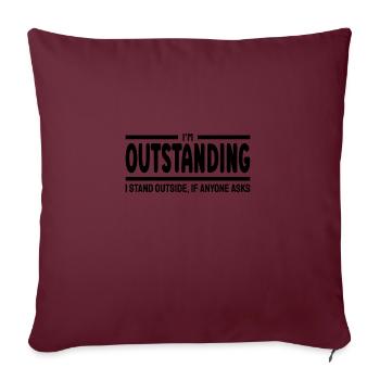 Je suis exceptionnellement drôle et sarcastique - Housse de coussin décorative 45 x 45 cm - bordeaux - Devant