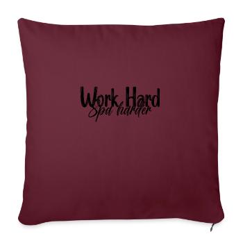 Work Hard Spa Spa Journée Spa - Housse de coussin décorative 45 x 45 cm - bordeaux - Devant