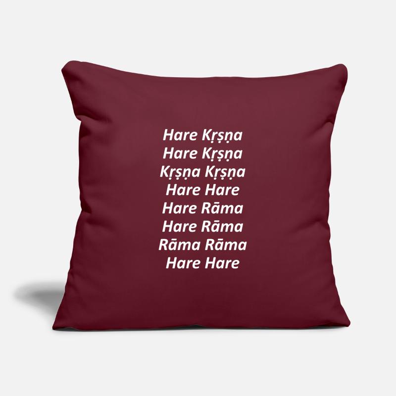 Hare Krishna - Maha mantra Sofa pillowcase 17,3'' x 17,3'' (45 x 45 cm)