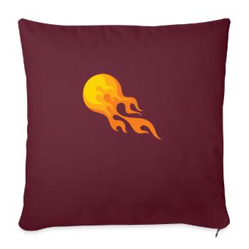 feu - Housse de coussin décorative 45 x 45 cm - bordeaux - Devant