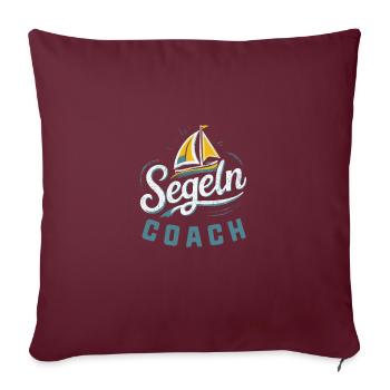Segelcoach - Sofakissenbezug 45 x 45 cm - Burgunderrot - Vorne