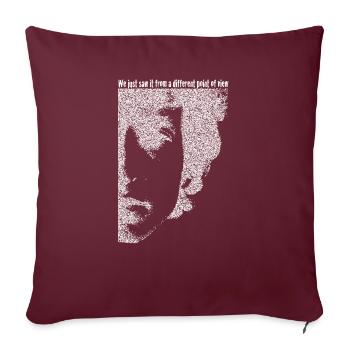 Pointilisme Dylan DylanArt Jack Joblin - Housse de coussin décorative 45 x 45 cm - bordeaux - Devant