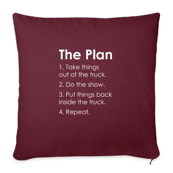 STAGEHAND CREW PLAN technicien en éclairage cadeau - Housse de coussin décorative 45 x 45 cm - bordeaux - Devant