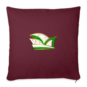 CASQUETTE DE COMITÉ CASQUETTE VERT BLANC CARNAVAL - Housse de coussin décorative 45 x 45 cm - bordeaux - Devant