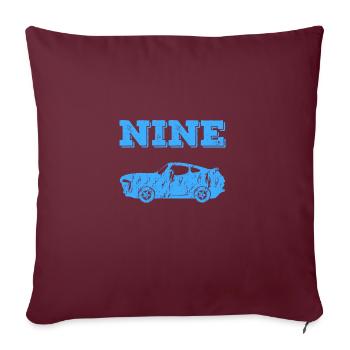 9 Anniversaire Jeune Muscle Voiture voiture 9 anniversaire - Housse de coussin décorative 45 x 45 cm - bordeaux - Devant