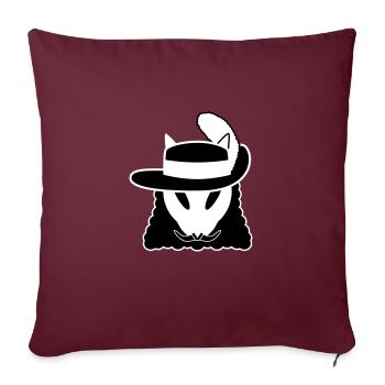 D’Artekuroeil - Housse de coussin décorative 45 x 45 cm - bordeaux - Devant