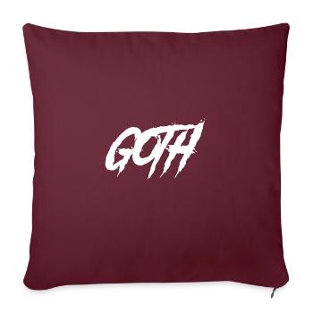 Goth-Boy-Clique Gothique - Housse de coussin décorative 45 x 45 cm - bordeaux - Devant
