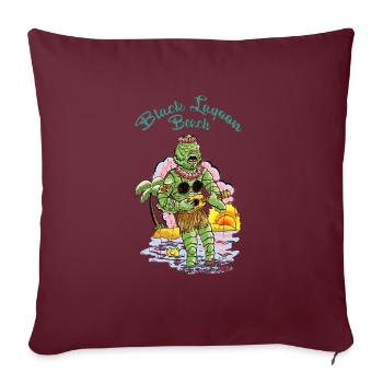 vahinedulagoon - Housse de coussin décorative 45 x 45 cm - bordeaux - Devant