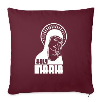 Holy Mary - Sofa pillowcase 17,3'' x 17,3'' (45 x 45 cm) - burgundy - Front