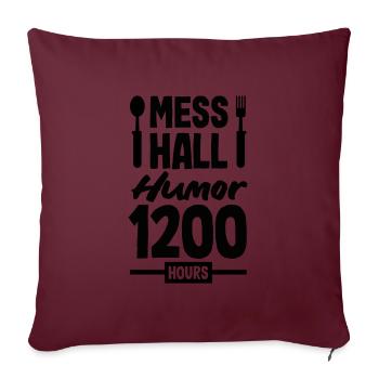 Embrace the Mission Military Time Adventure Call - Sofakissenbezug 45 x 45 cm - Burgunderrot - Vorne