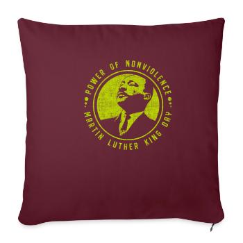 Martin Luther King Tag - Sofakissenbezug 45 x 45 cm - Burgunderrot - Vorne