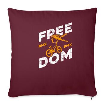 BMX - Housse de coussin décorative 45 x 45 cm - bordeaux - Devant