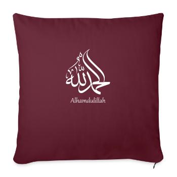 Alhamdulilla - Sofakissenbezug 45 x 45 cm - Burgunderrot - Vorne