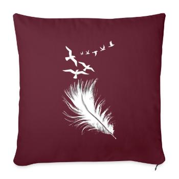 ressort - Housse de coussin décorative 45 x 45 cm - bordeaux - Devant