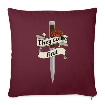 Académie des vampires - Housse de coussin décorative 45 x 45 cm - bordeaux - Devant