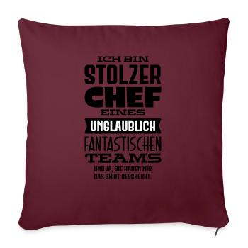 Bester Chef Sprüche Spruch Chef Eines Fantastische - Sofakissenbezug 45 x 45 cm - Burgunderrot - Vorne