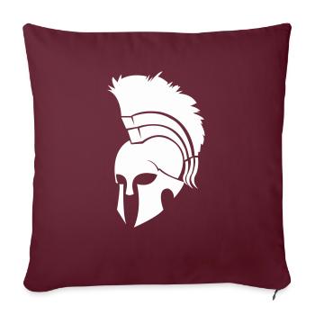 sparta helm - Sofakissenbezug 45 x 45 cm - Burgunderrot - Vorne