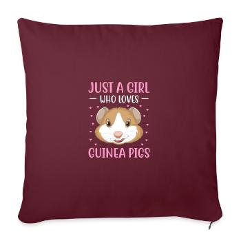It's Guinea Be A Good Day Animal Lover Pet Owner C - Sofakissenbezug 45 x 45 cm - Burgunderrot - Vorne